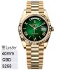 C 40mm 3255 롤렉스 데이데이트 옐골 녹판 228238 207.8g