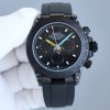 JF(SJ) 팩토리｜Blaken 커스텀 데이토나 시리즈 40mm 116500｜올블랙 실리콘 스트랩