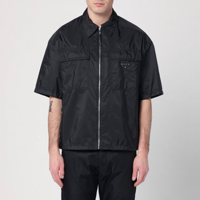 Short-sleeve light Re-Nylon shirt