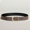 에르메스 JOCKEY 벨트 버클 & 양면 가죽 스트랩 38mm