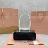 미우미우 레더 보우 탑핸들백 5BB173 가로 28 × 세로 11.5 (손잡이 포함 33) × 폭 8cm