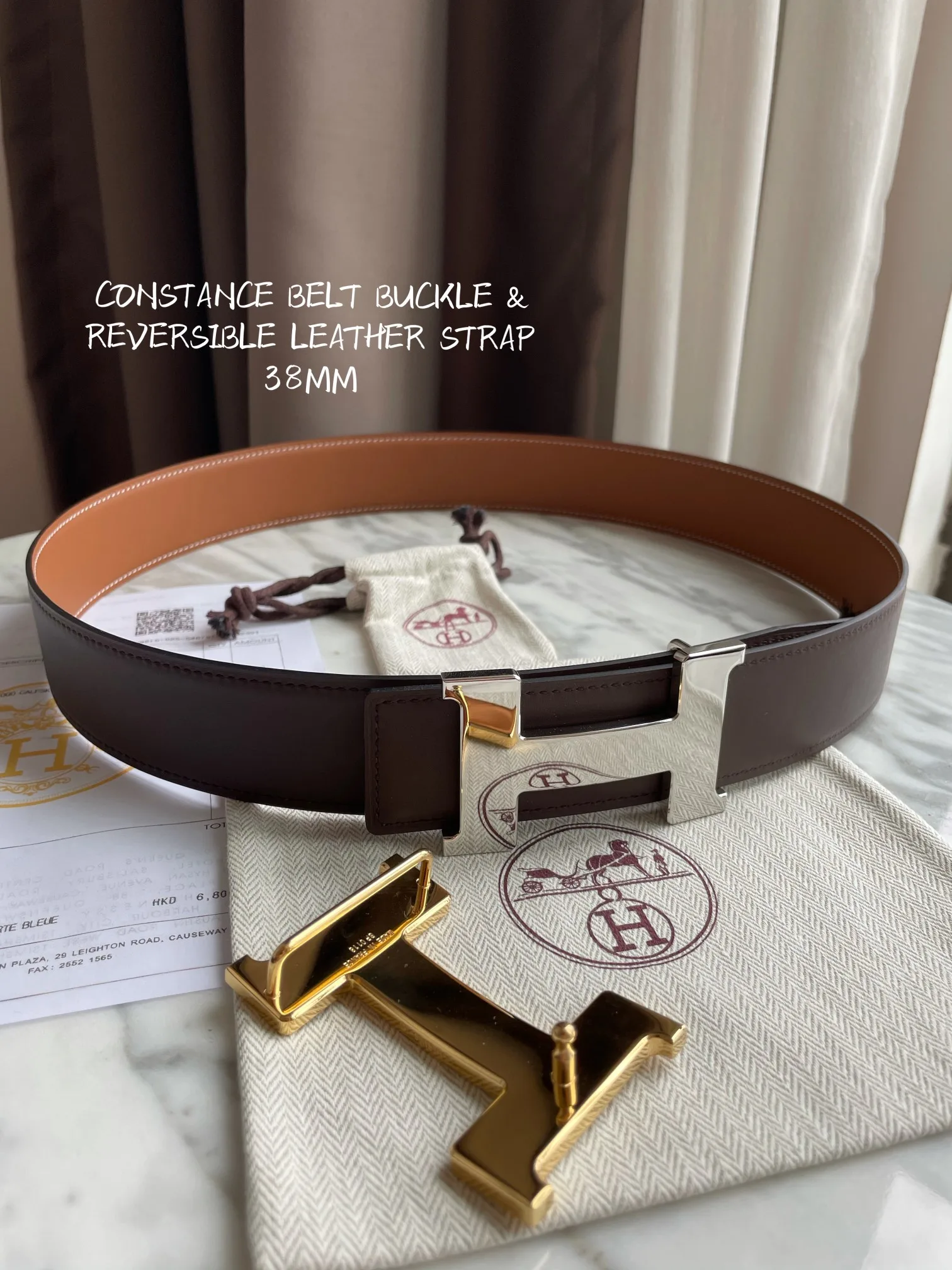 Hermes-CONSTANCE BELT 38mm