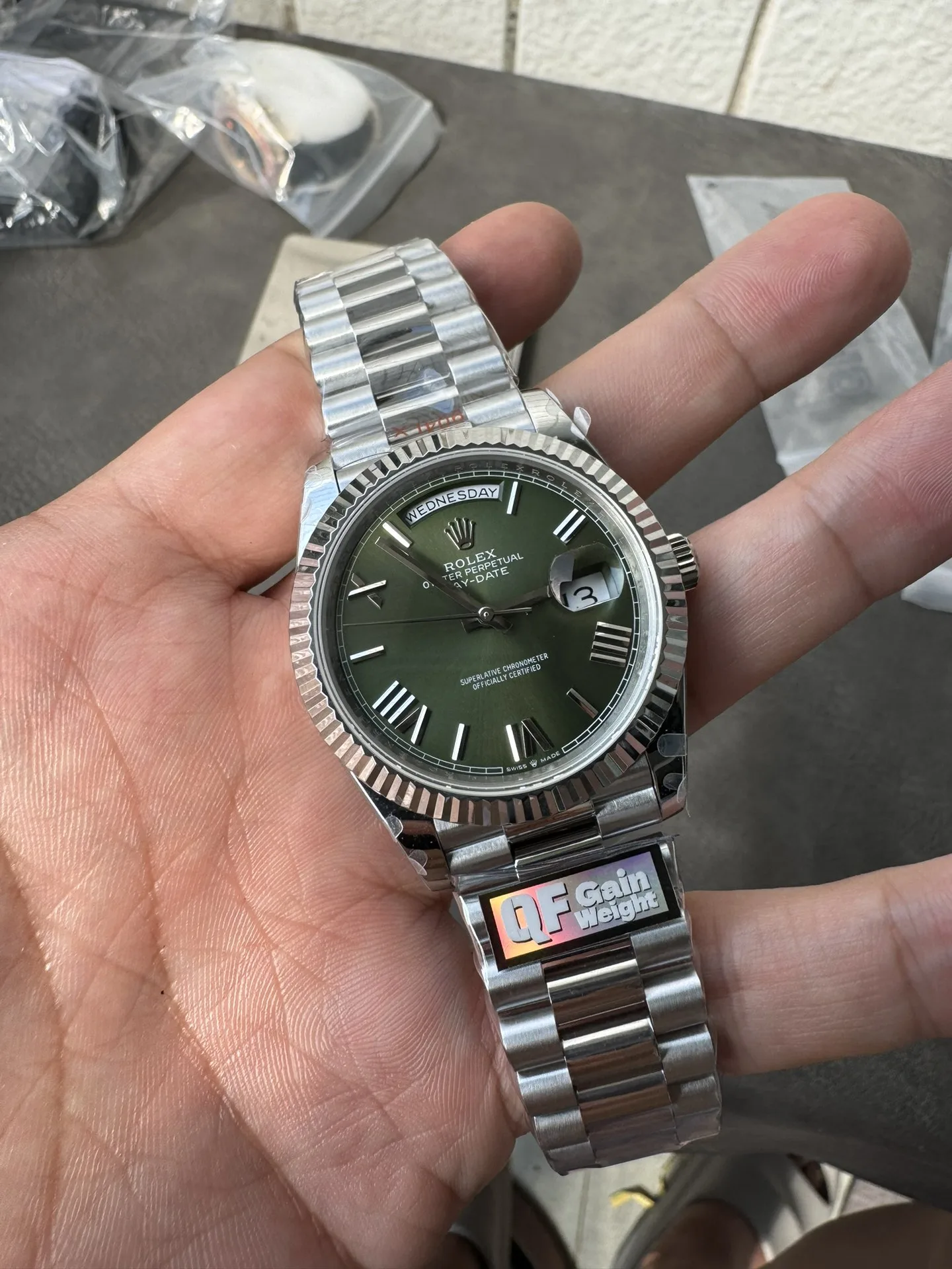 QF l 2836 무브먼트 l 40mm l 데이데이트 Day-date 185g