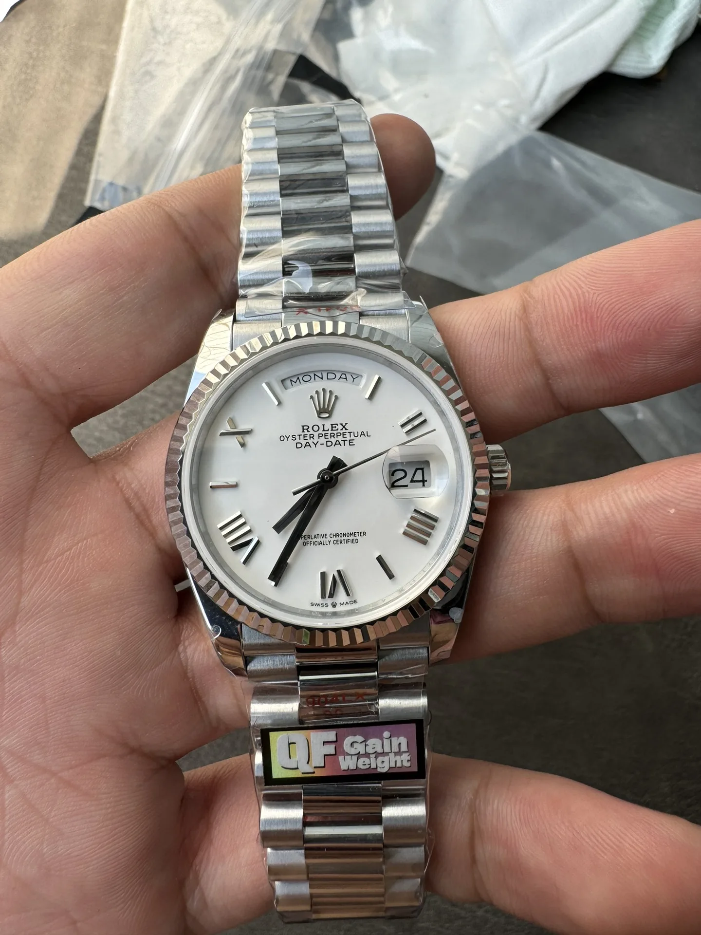 QF l 2836 무브먼트 l 36mm l 데이데이트 Day-date 158g