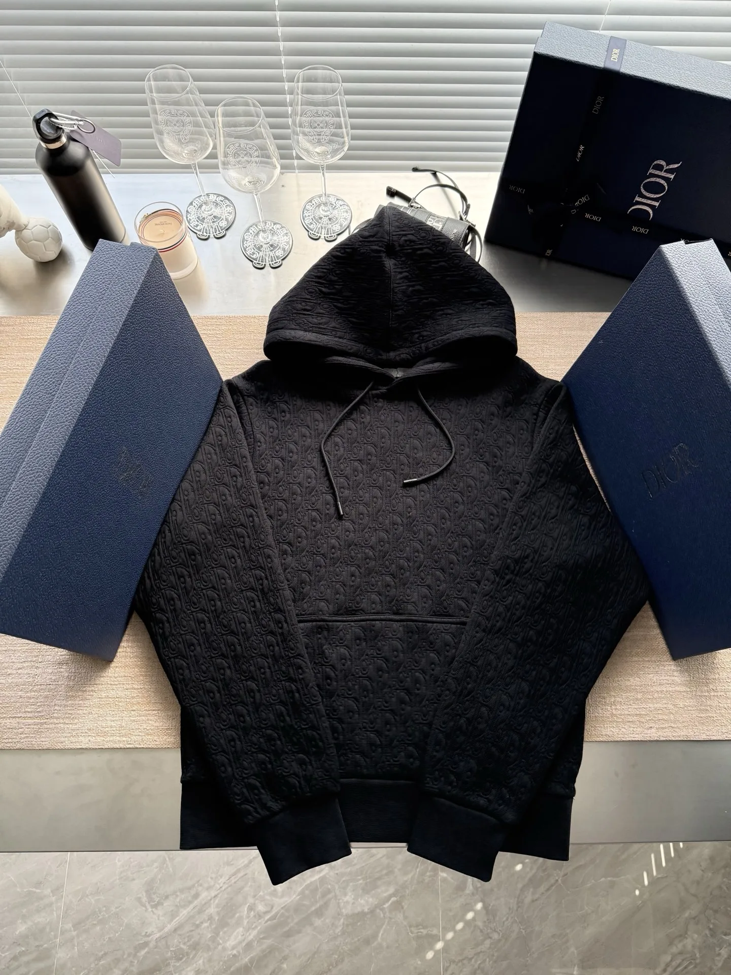 Dior Oblique 후드 스웨트셔츠
