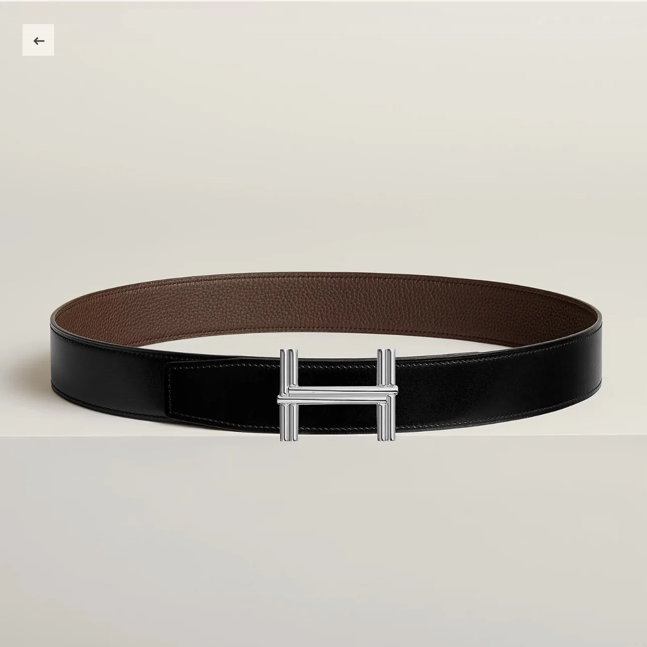Traverse belt buckle & Reversible leather strap 38