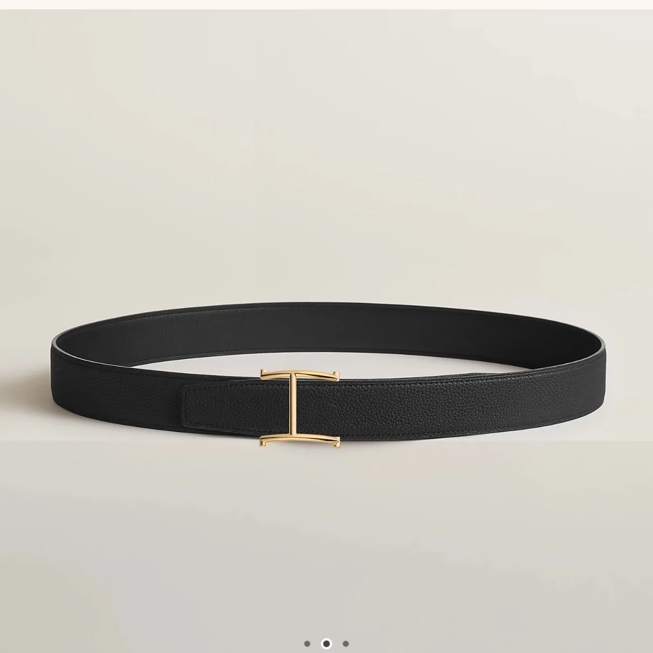 에르메스 S Serif 벨트 버클 리버서블 가죽 스트랩 32mm