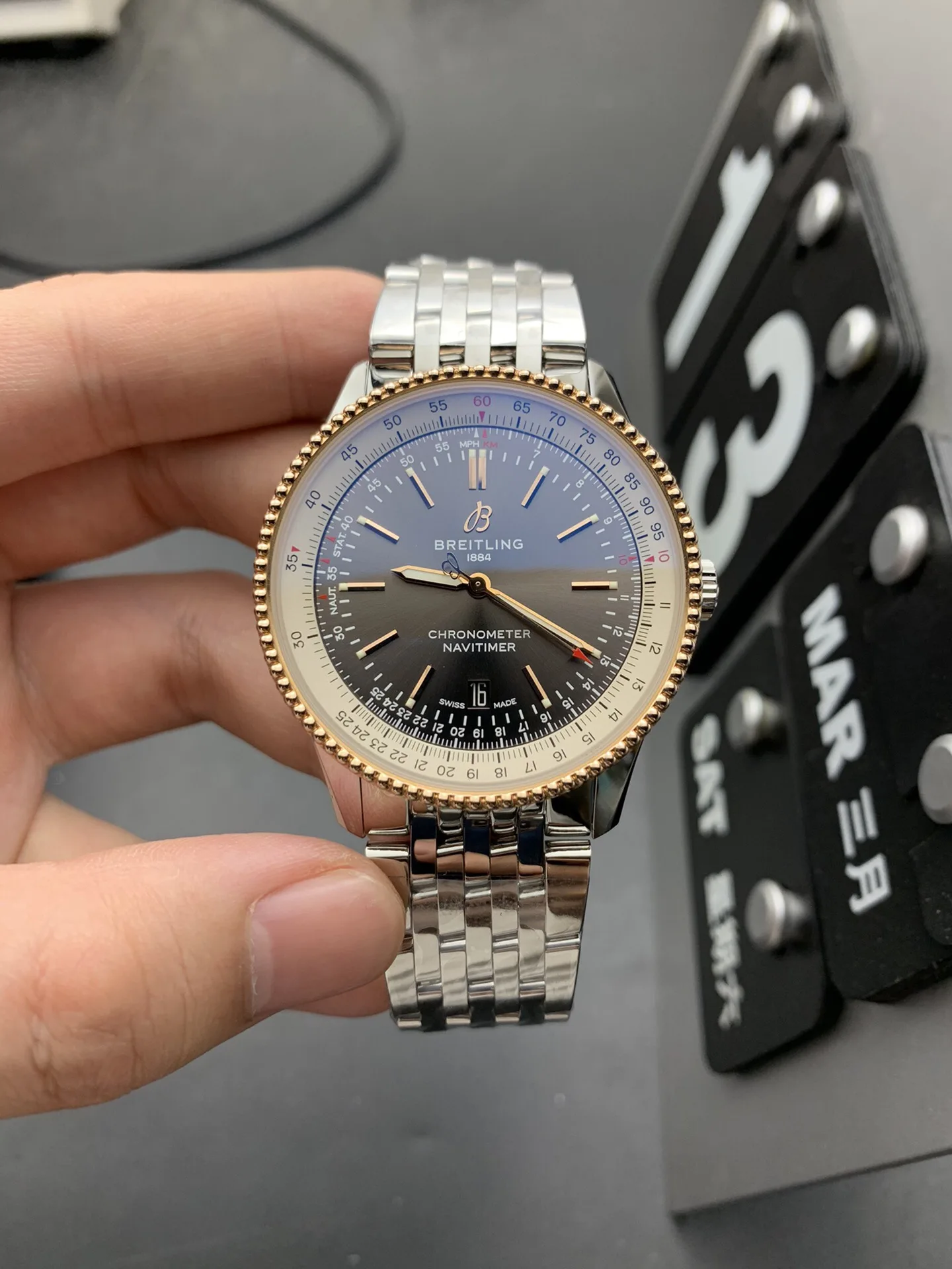 V7 l 2824 무브먼트 l 41mm l 브라이틀링 Navitimer 오토매틱 41