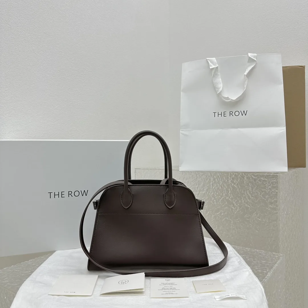 THE  ROW Margaux 10  가죽 백 26x17.5x21cm
