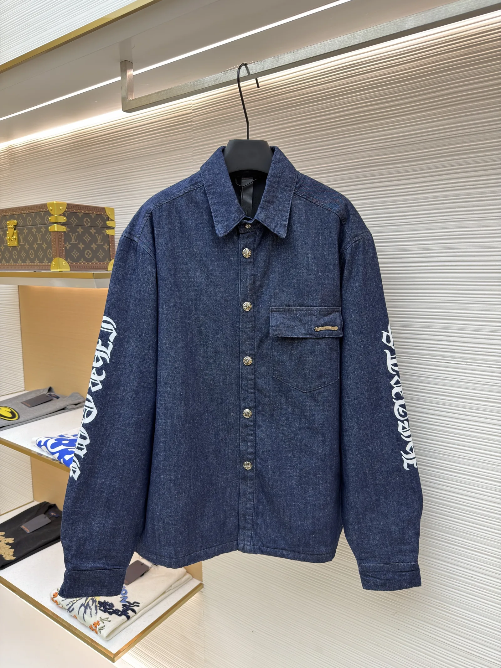 Chrome Hearts Turbo Diesel Workn Padded Shirt Jacket