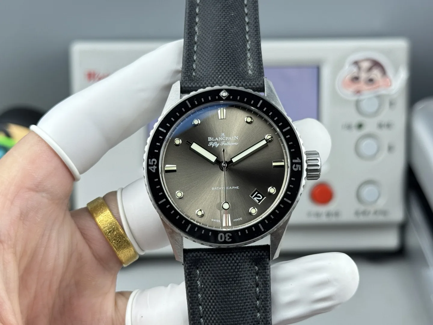 GF l cal 1315 l 43mm l 블랑팡 시계 Fifty Fathoms Bathyscaphe 5000