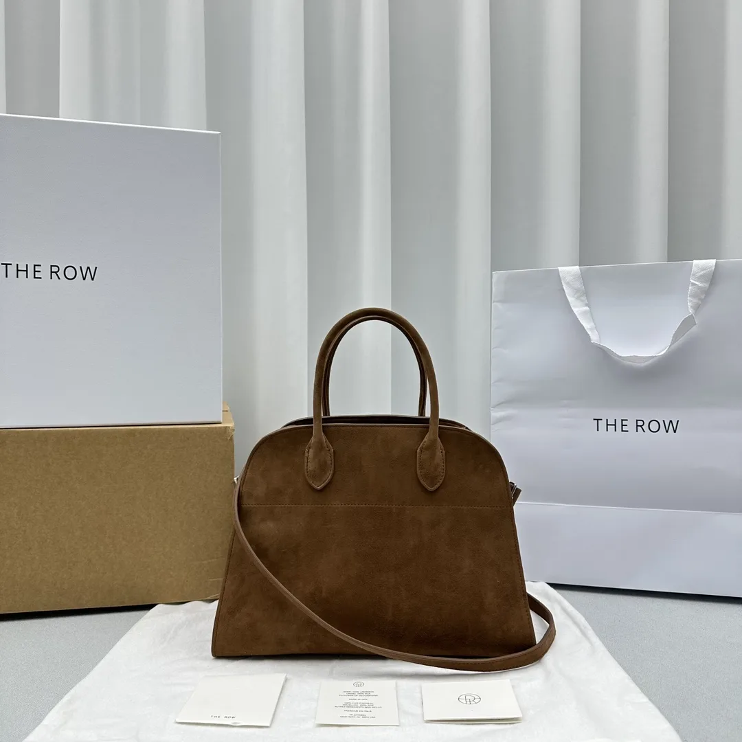 THE  ROW Margaux 12  가죽 백 32X15x25cm