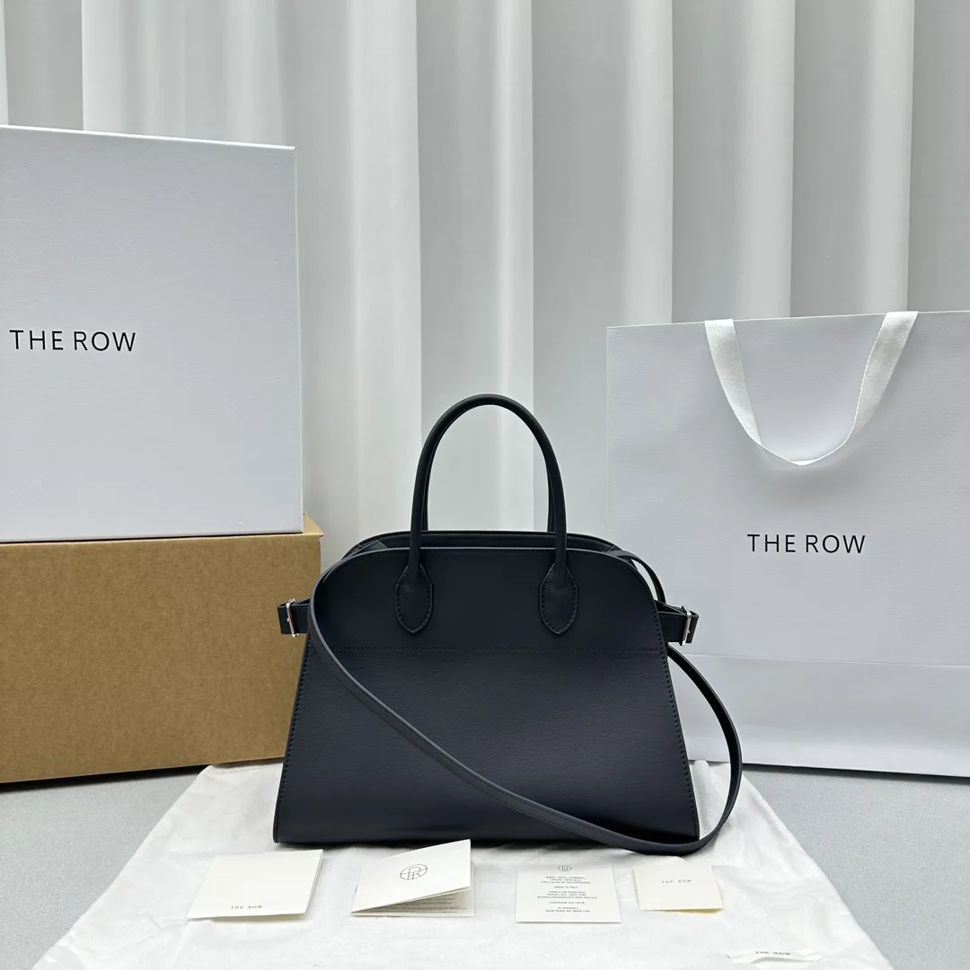 THE  ROW Margaux 12  가죽 백 32X15x25cm