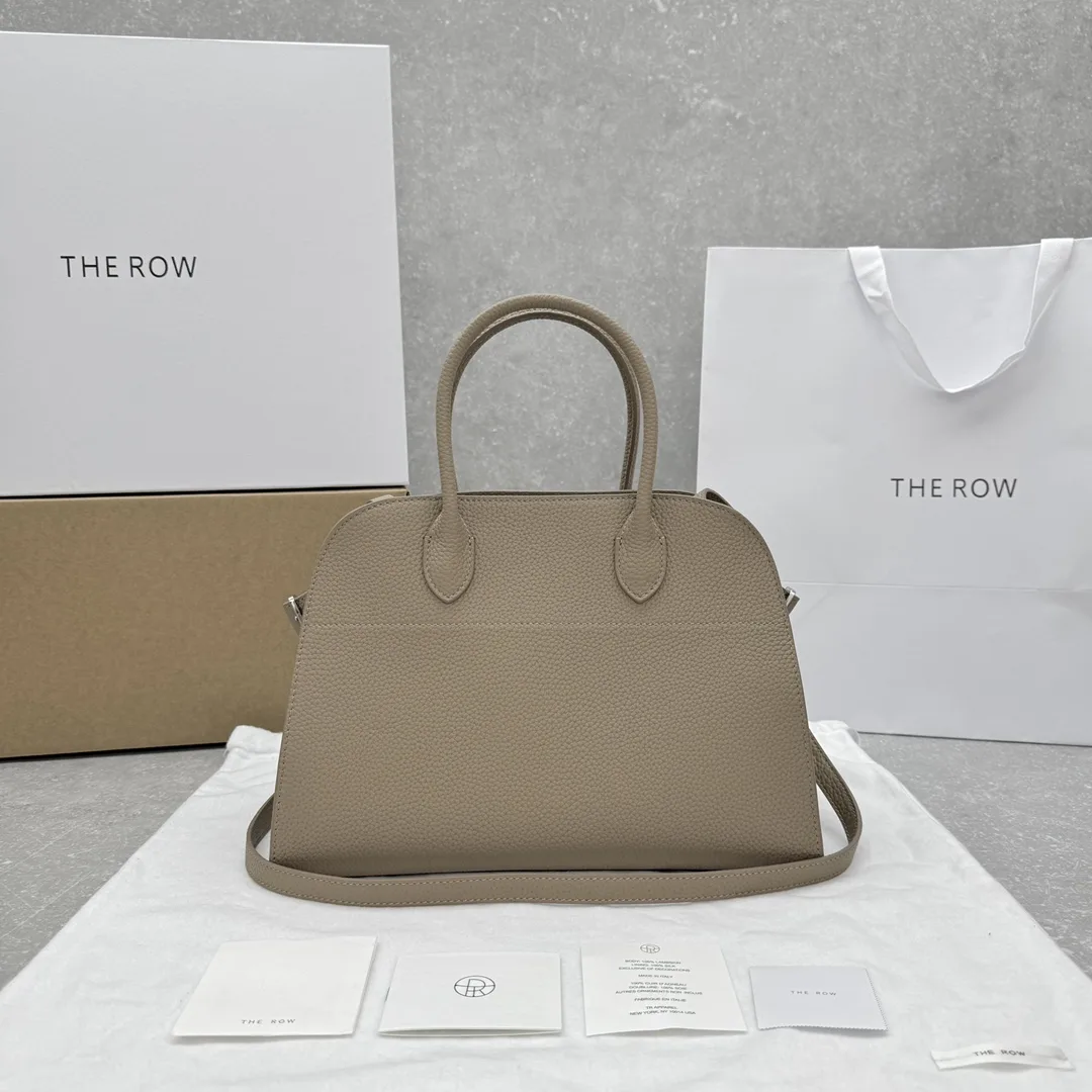 THE  ROW Margaux 12  가죽 백 32X15x25cm