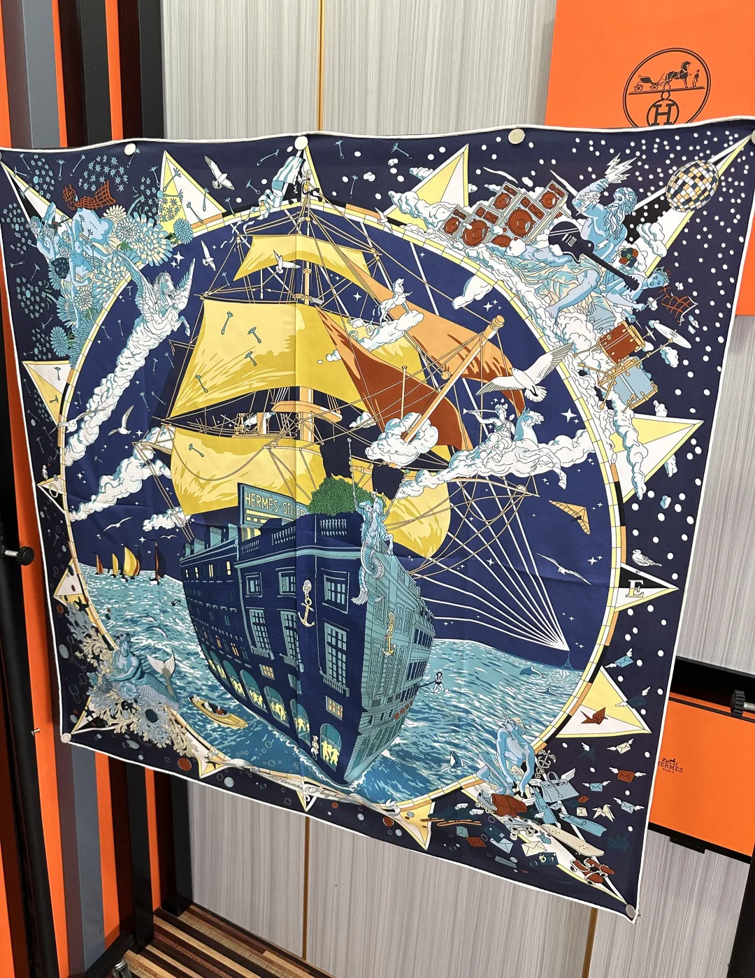 Hermès Flagship 90 square scarf