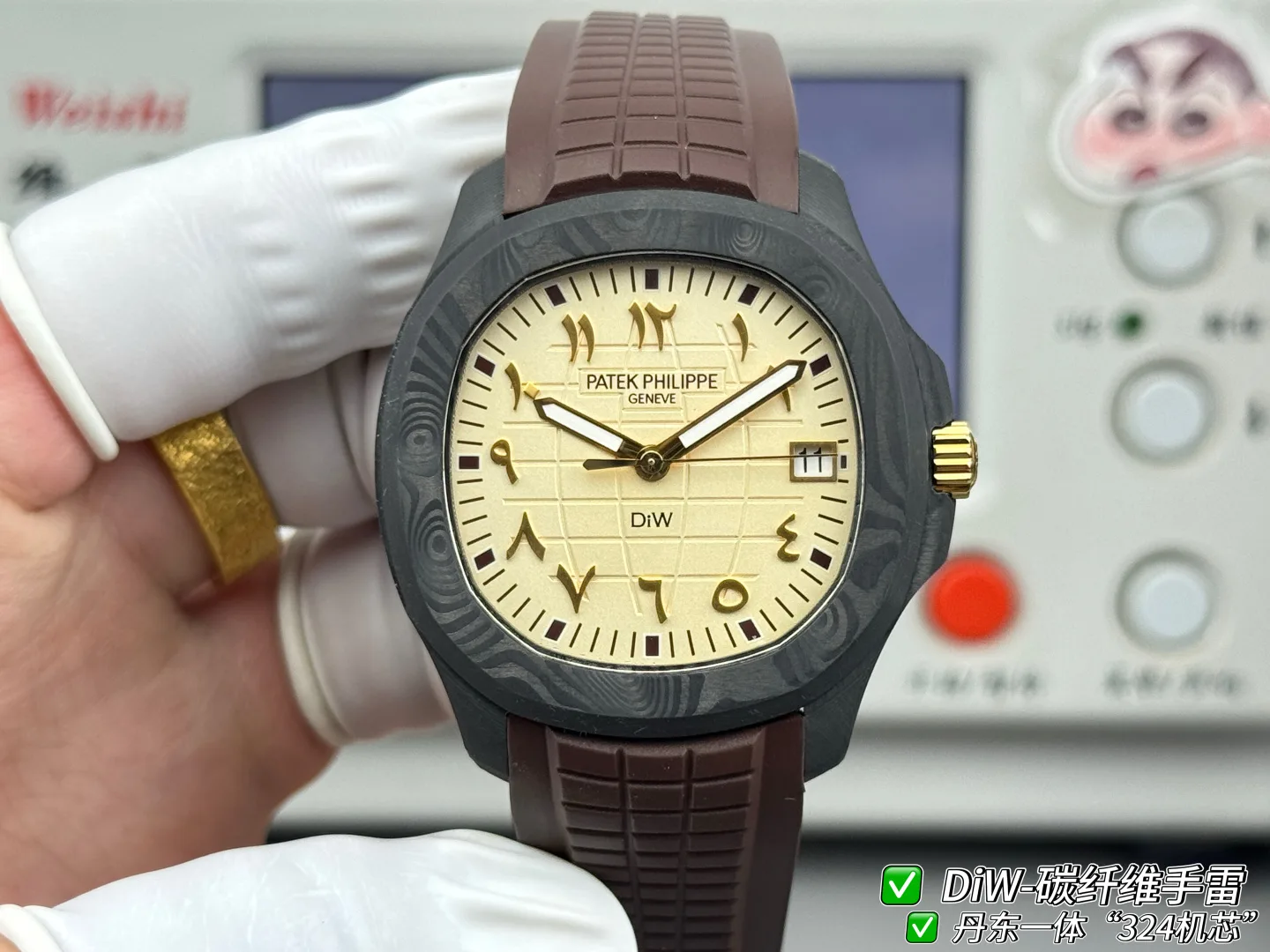 DIW | Cal.324 무브먼트｜40mm l 파텍필립  5167  탄소 섬유